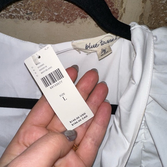 NEW WITH TAGS white Anthropologie bow dress. - Picture 3 of 3